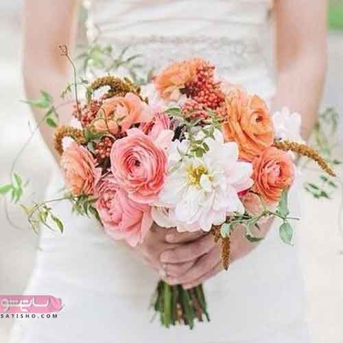 دسته گل عروس زیبا