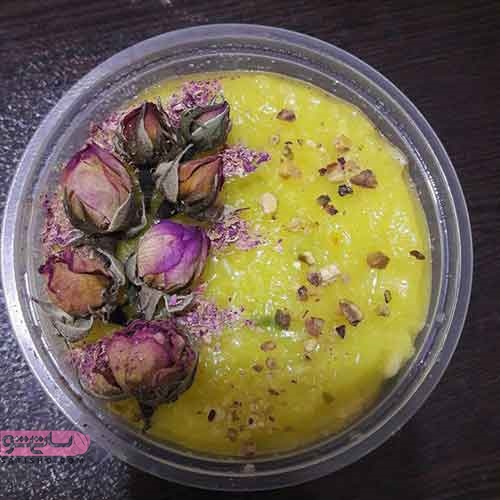 ایده های جالب تزیین شله زرد با گل محمدی خشک