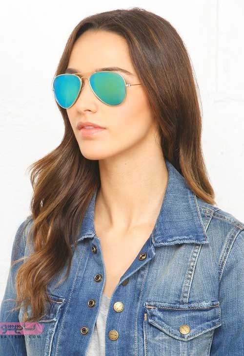 عینک آفتابی دخترانه خلبانی برای صورت های لاغر