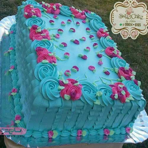 تم آبی برای کیک تولد