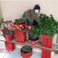 ایده برای تزیین گلدان خلاقانه