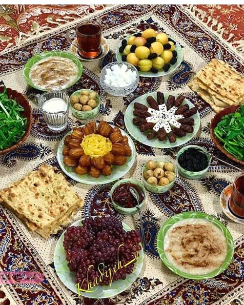 🛑 جدیدترین عکس تزیین سفره افطار برای ماه رمضان سال ۱۴۰۰