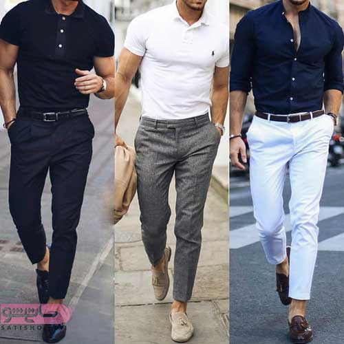 جدیدترین ست لباس مردانه با شلوار ساده در طرح های فانتزی