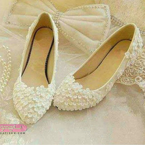 کفش عروس پاشنه تخت 2022
