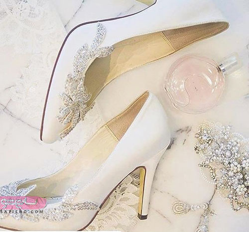 انواع مدل کفش سفید عروس