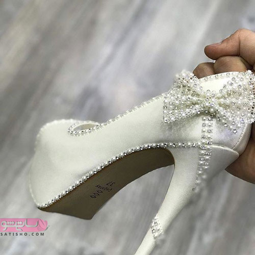 کفش مجلسی پاپیون دار عروس 