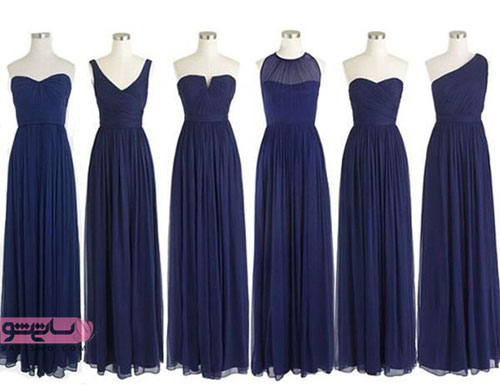 شیک ترین و جدیدترین مدل لباس مجلسی بلند آبی