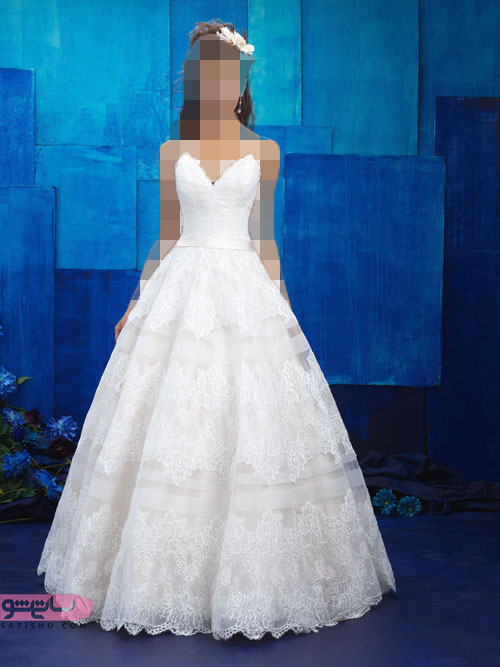 مدل لباس عروس دامن اسکارلت