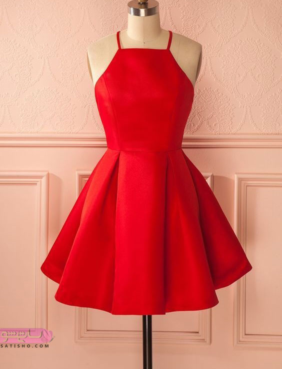 لباس مجلسی پرنسسی قرمز رنگ