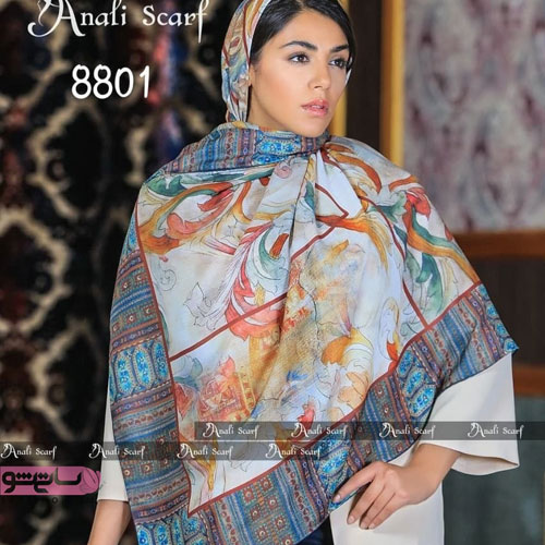 روسری دخترانه مدل سنتی رنگ شاد 2019