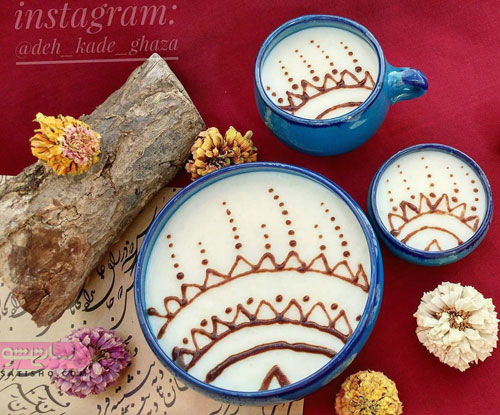 عکسهای لاکچری تزیین شیربرنج دسر ایرانی