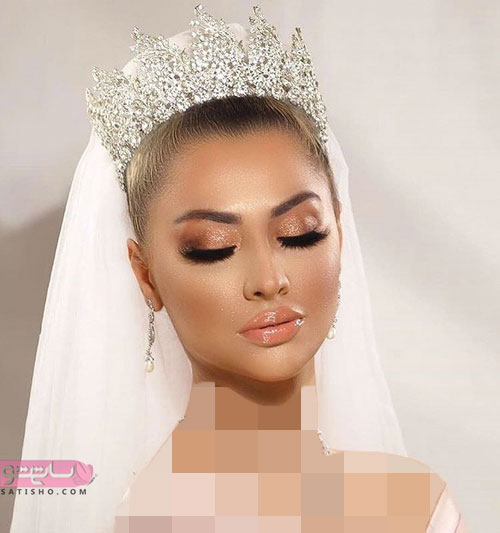 نمونه آرایش عروس عربی