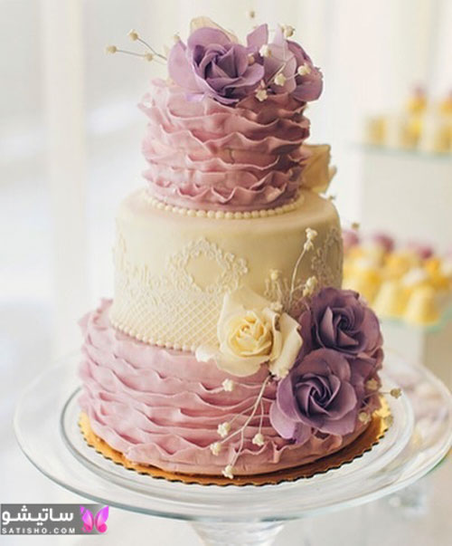 تزیین کیک تولد دخترانه با خامه
