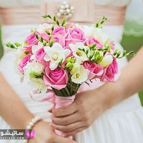 عکس دسته گل طبیعی جدید عروسی
