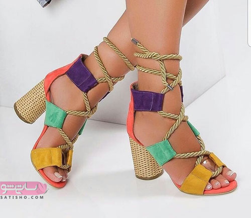 جدیدترین مدل کفش مجلسی دخترانه با طناب