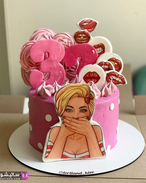  تزیین کیک جشن تولد دخترونه شیک