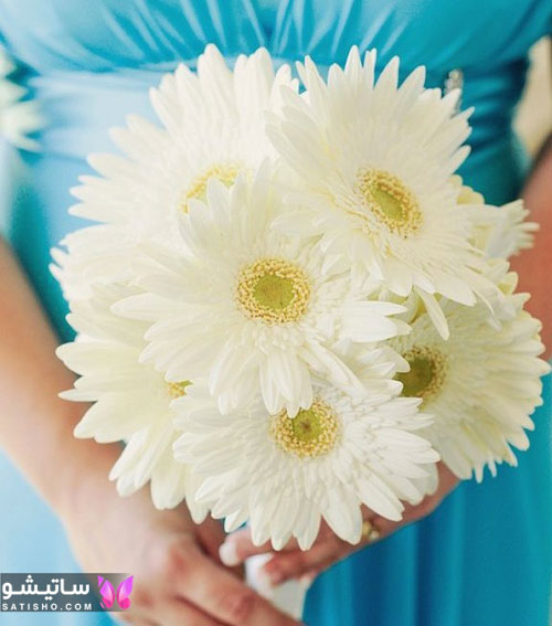 عکس از دسته گل عروس اروپایی