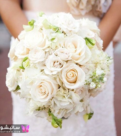 عکس از دسته گل عروس طبیعی
