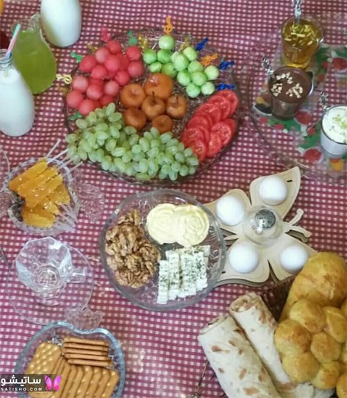 تزیین میز صبحانه اصیل ایرانی 