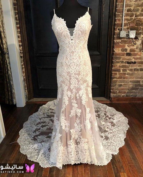 عکس از لباس عروس دنباله دار جدید 2020