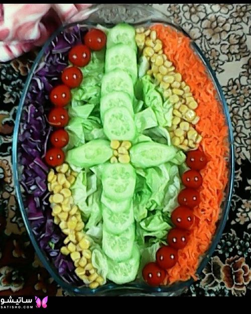 عکس سالاد کاهو | ایده های جذاب برای تزیین سالاد کاهو مناسب مهمانی