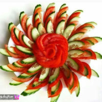 آلبومی از مدلهای تزیین گوجه و خیار شیک