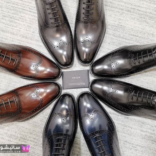 مدل کفش مجلسی مردانه 2021 مشکی براق