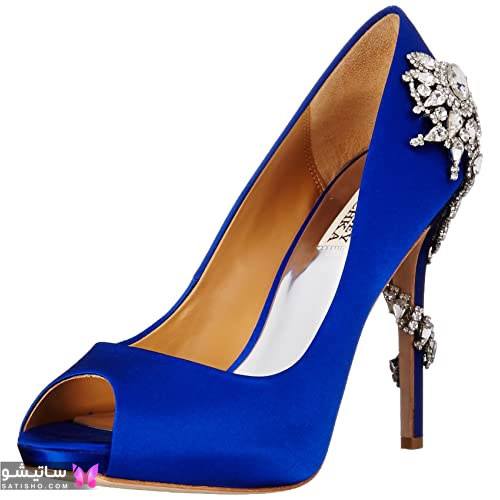 کفش دخترانه مجلسی جدید آبی رنگ