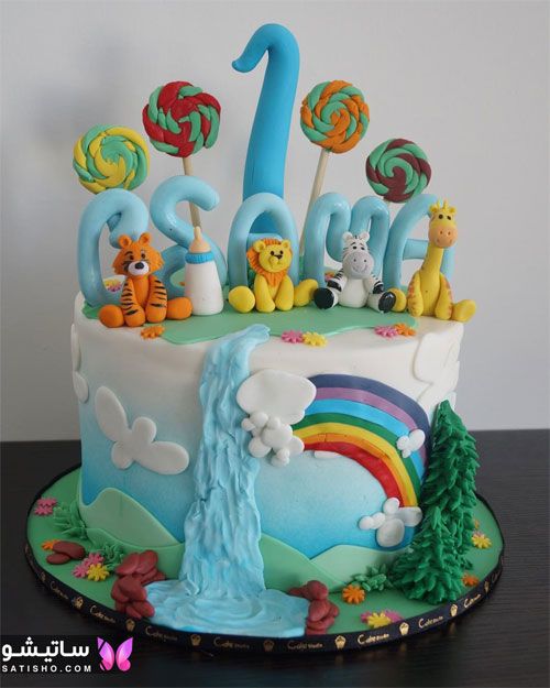 عکس کیک تولد پسرانه حیوانات
