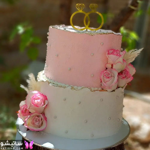 کیک سالگرد ازدواج دو طبقه