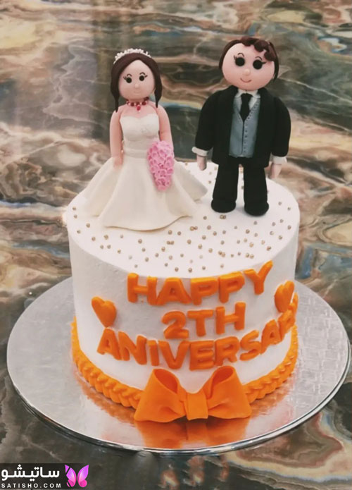 کیک سالگرد ازدواج پاییزی