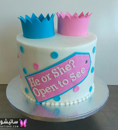 کیک ساده جشن تعیین جنسیت