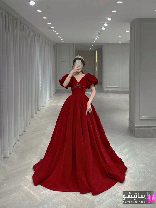 لباس پرنسسی قرمز