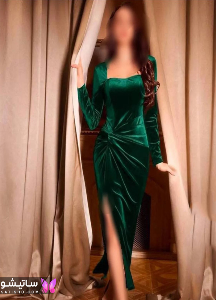لباس مجلسی سبز یاقوتی لباس مجلسی سبز یاقوتی