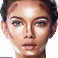 آموزش زاویه دار کردن صورت با آرایش
