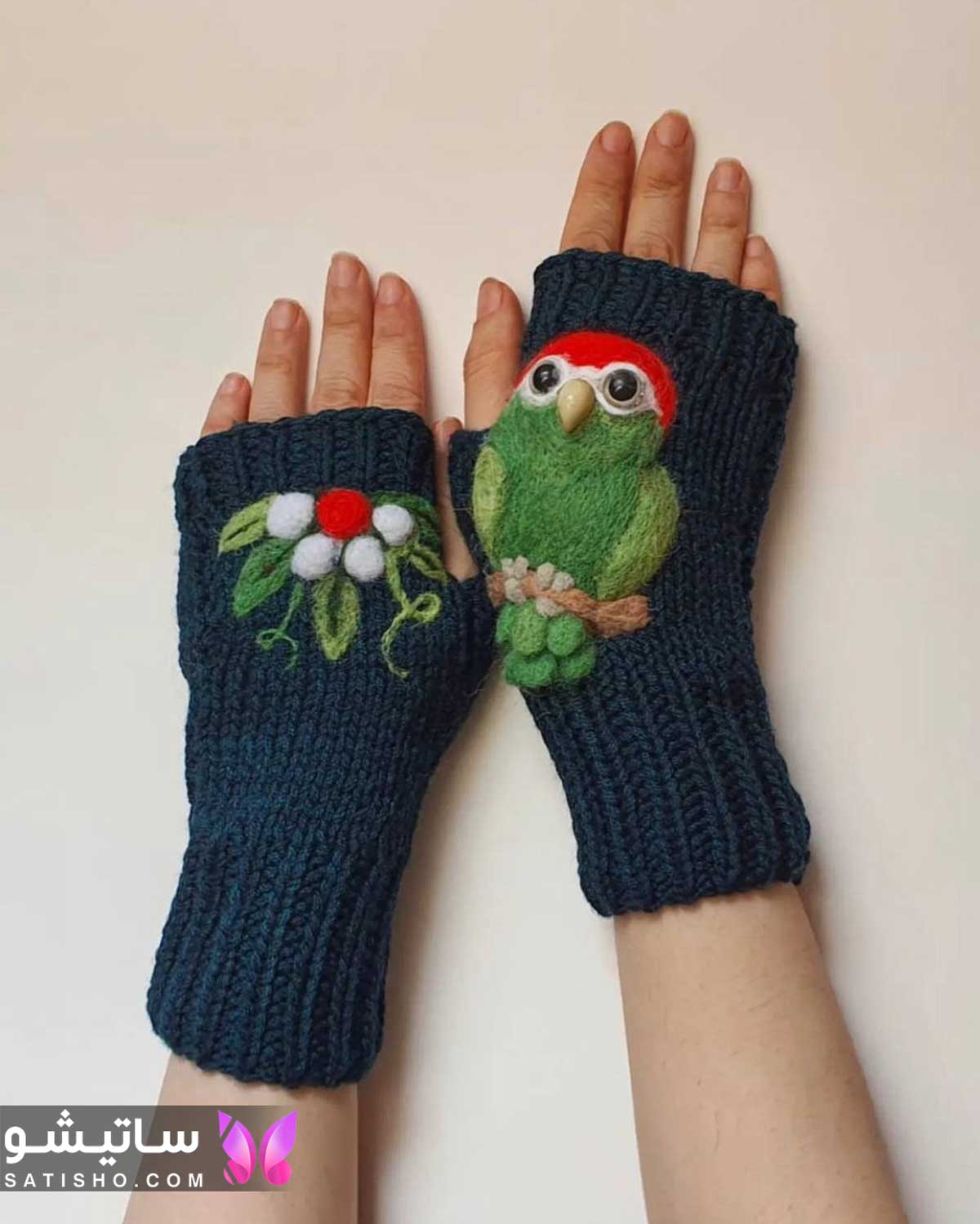 satisho4 - دستکش بافتنی بچه گانه، گرمای دلنشین در روزهای سرد برای دست بچه ها