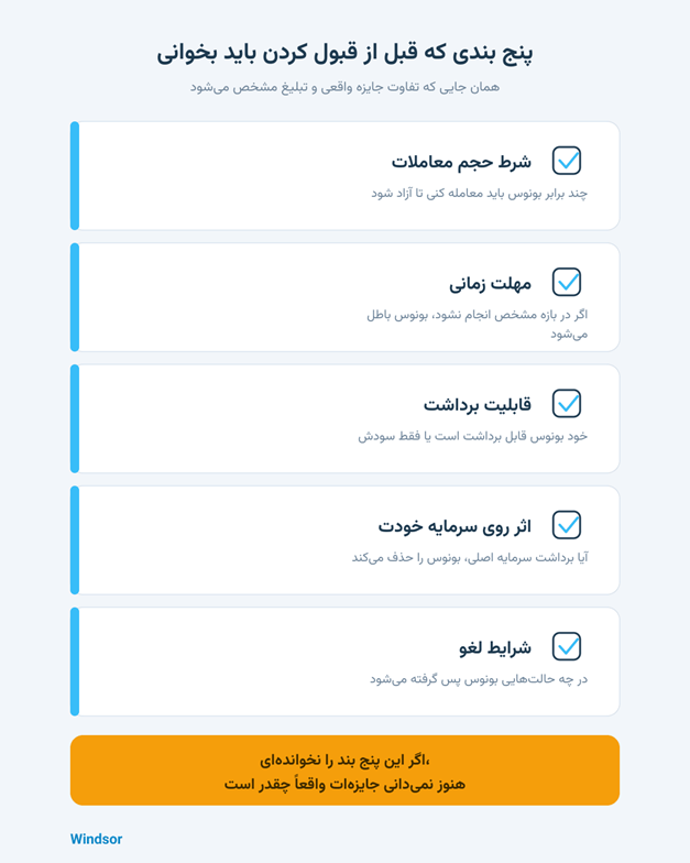 بونوس و پیشنهادهای ثبت نام ویندزور بونوس و پیشنهادهای ثبت نام ویندزور