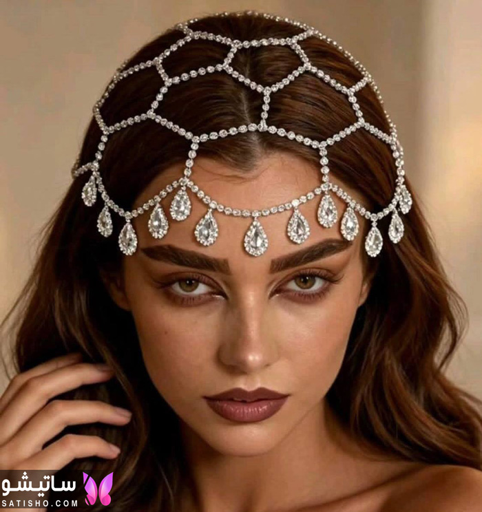 سربند نگینی مجلسی سربند نگینی مجلسی